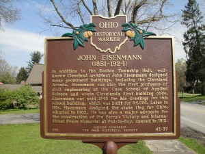 A highway marker for John Eisenmann