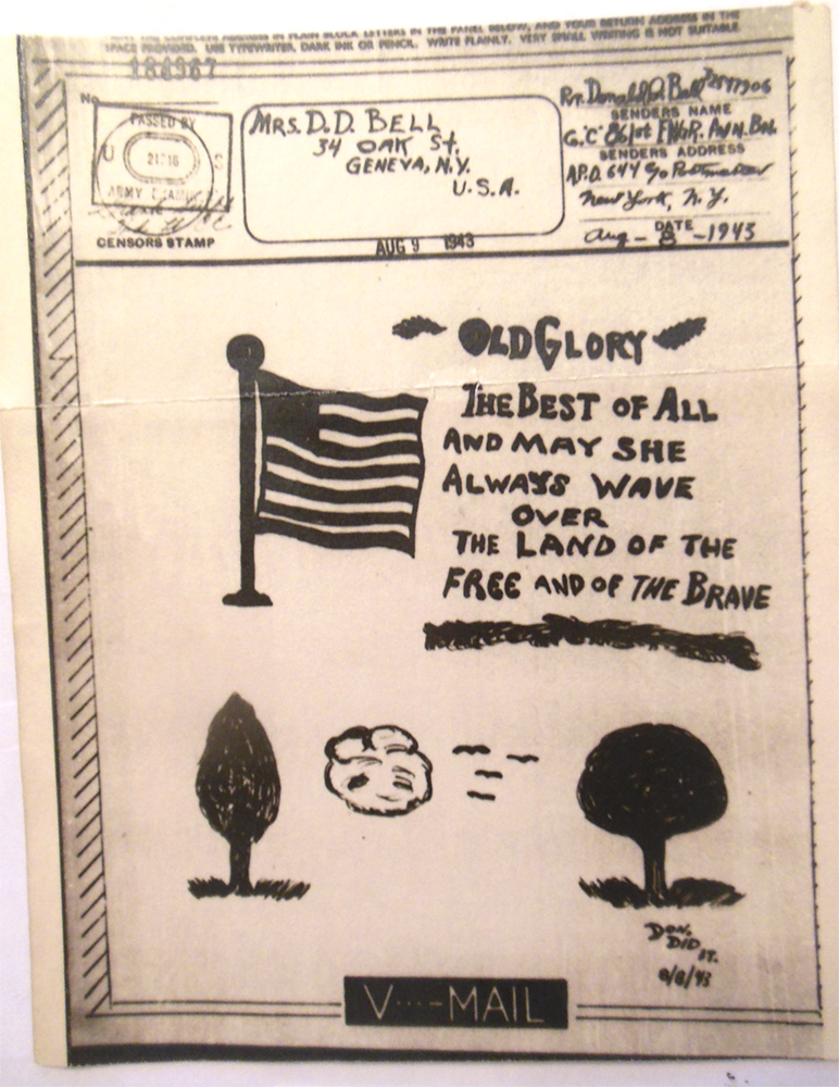 Pvt. Bell's flag letter Pvt. Bell's flag letter