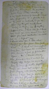 The beginning of Scott's letter