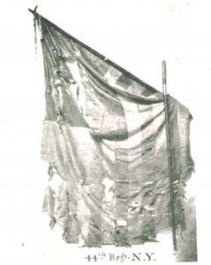 Worn flag from 44th NY Regiment