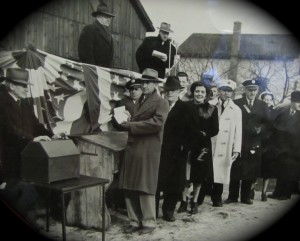Town Line voters cast their ballots in 1946.