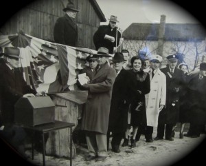 Town Line voters cast their ballots in 1946.
