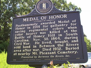 A marker honoring Smith