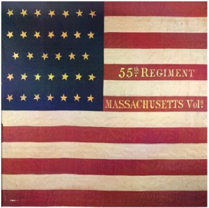 Flag of the 55th Regiment Massachusetts Volunteers