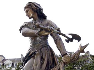 Jeanne Hachette statue in France