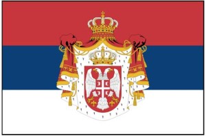 Serbian flag in 1914