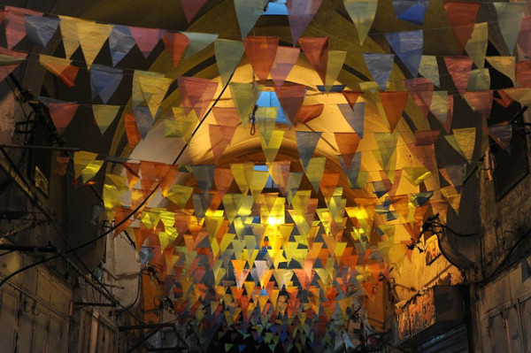 Canopy of flags