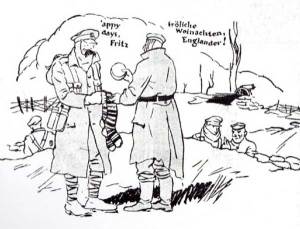 A 1921 sketch of the Christmas Truce