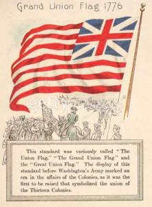 Drawing of Grand Union flag