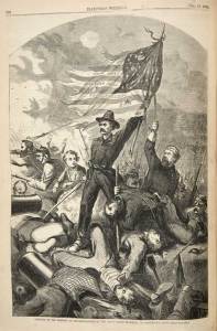 Rallying around a flag during battle