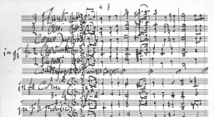 A portion of Toscanini's arrangement of National Anthem.
