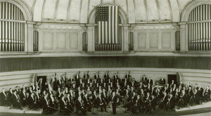 Other orchestras, such as the Chicago Symphony, played the Anthem and hung flags during WWII