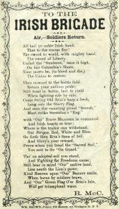 Irish Brigade poem