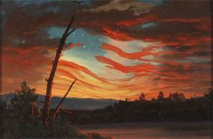 'Our Banner in the Sky' by Frederic Church, painted after Fort Sumer fell.