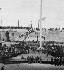 U.S. flag is restored to Fort Sumter in April 1865