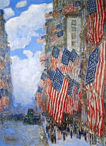 'The Fourth of July, 1916' by Childe Hassam
