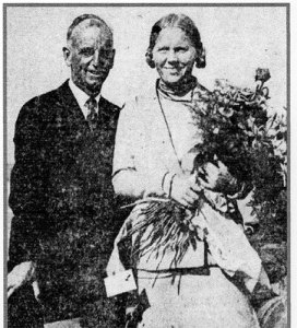 Mille Corson with her husband