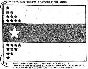 Illinois Centennial flag (Illinois State Register)