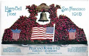 Liberty Bell float at the exposition.