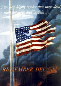 This 1942 poster honored Pearl Harbor Day
