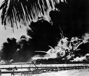 Pearl Harbor under attack. (Library of Congress)