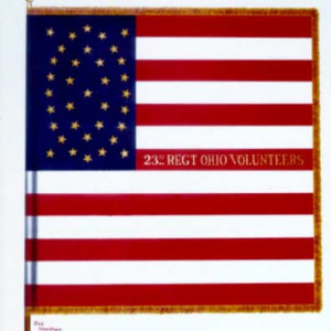 The flag Hayes' wife sent might be like this one. (ohiocivilwar150.org)