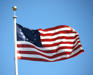 The 13-star flag was Smith's favorite. (wikipedia.org)