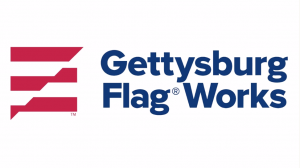 Gettysburg Flag Works logo on a white background