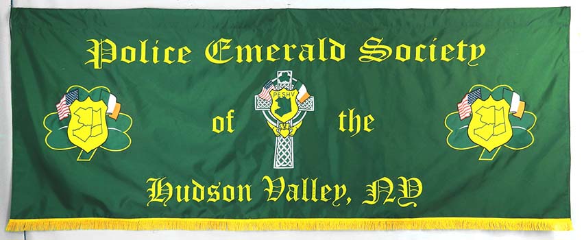 Irish Emerald Society custom parade baner