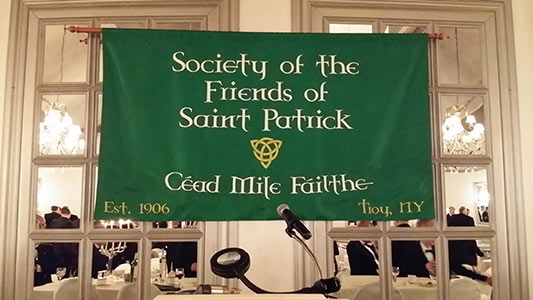 Irish meeting banner