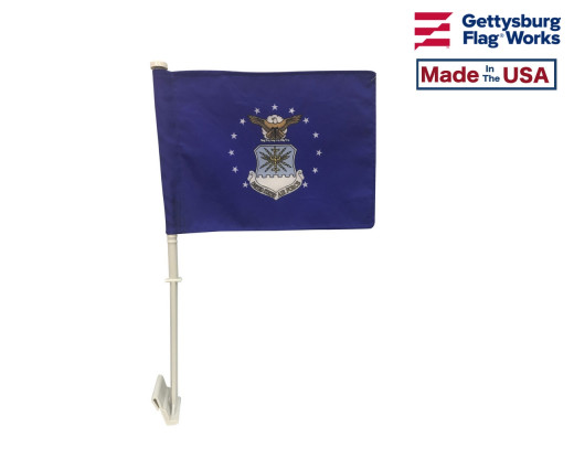 us air force flag on a stick