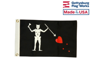Edward Teach Blackbeard pirate flag Made in the USA by Gettysburg Flag Works