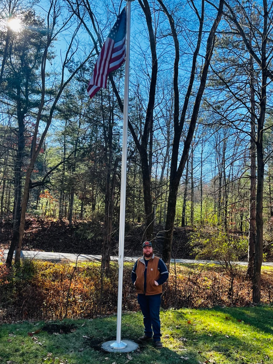 scott and his flagpole