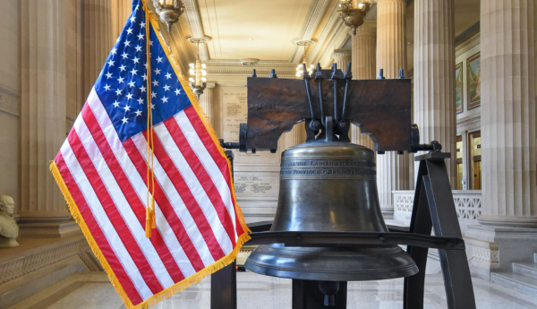 Indoor American Flags