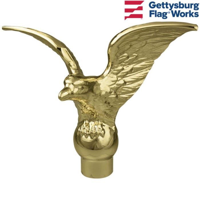 6.5" Gold Flying Eagle (No Ferrule) for Adjustable Parade Pole