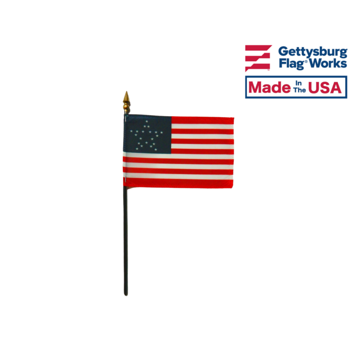 4x6" Great Star Stick Flag (20 Stars)