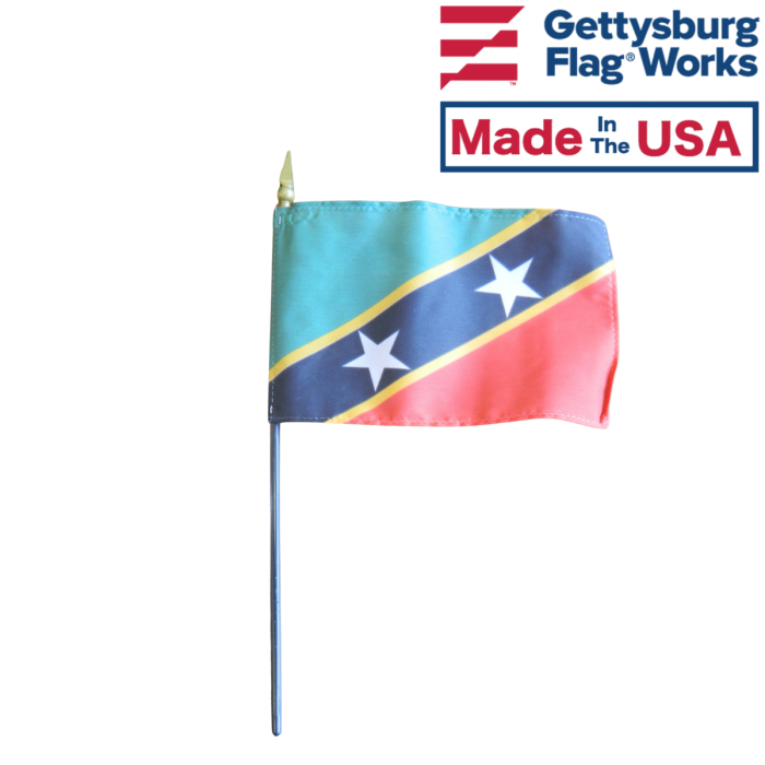 St. Kitts Nevis Stick Flag