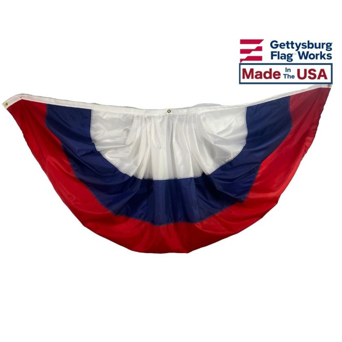 3-Stripe Pleated Fan-3x6'