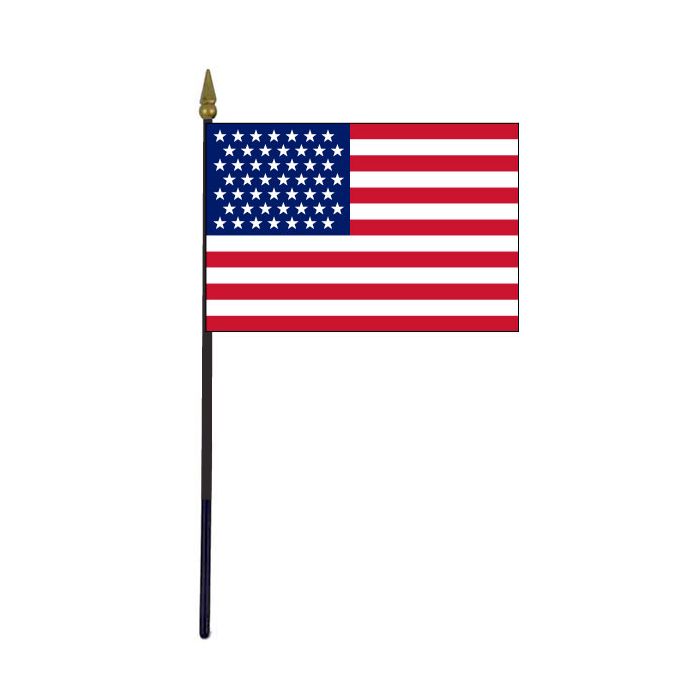 American, 49 Stars Stick Flag - 4x6"
