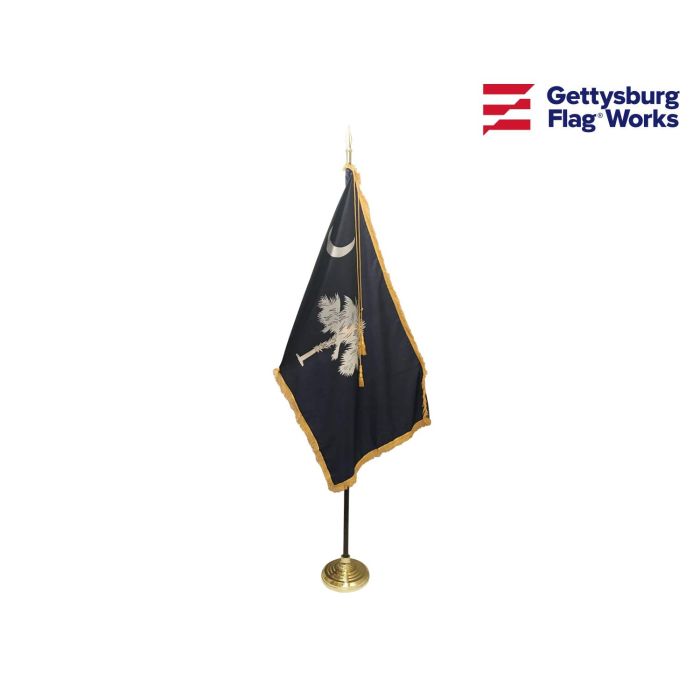 South Carolina Indoor Flag Set-3x5