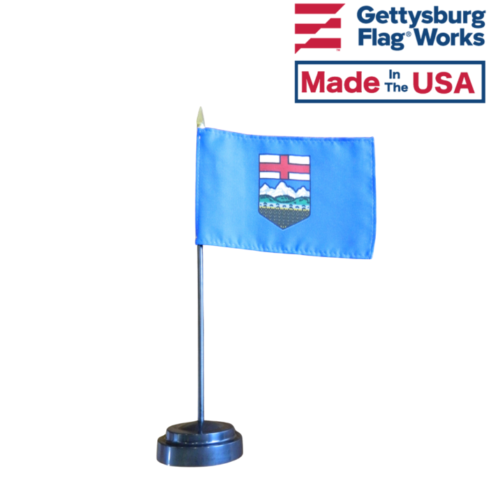 4x6" Alberta (Canada) Stick Flag 