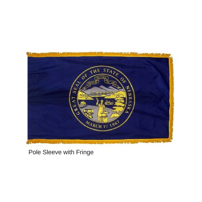 Nebraska Indoor Flag Fringe