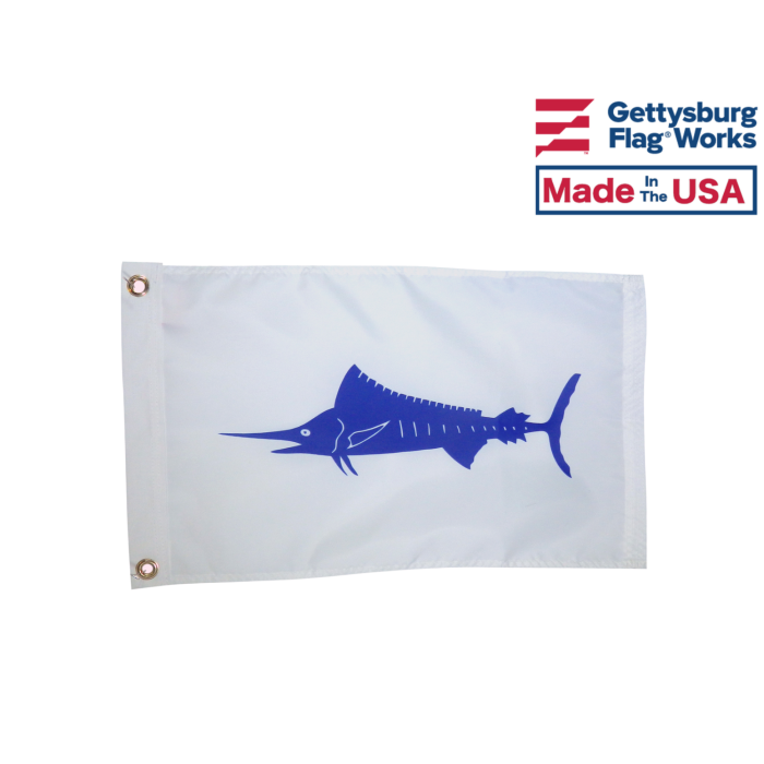 Blue Marlin Fish Flag - Sport Fishing Boat Flag