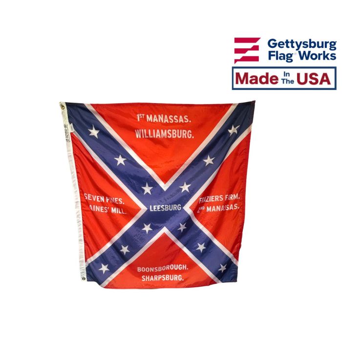 8th Virginia Leesburg Flag 1864 by Gettysburg Flag Works Made in the USA