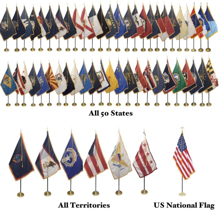 all state flags and territories included