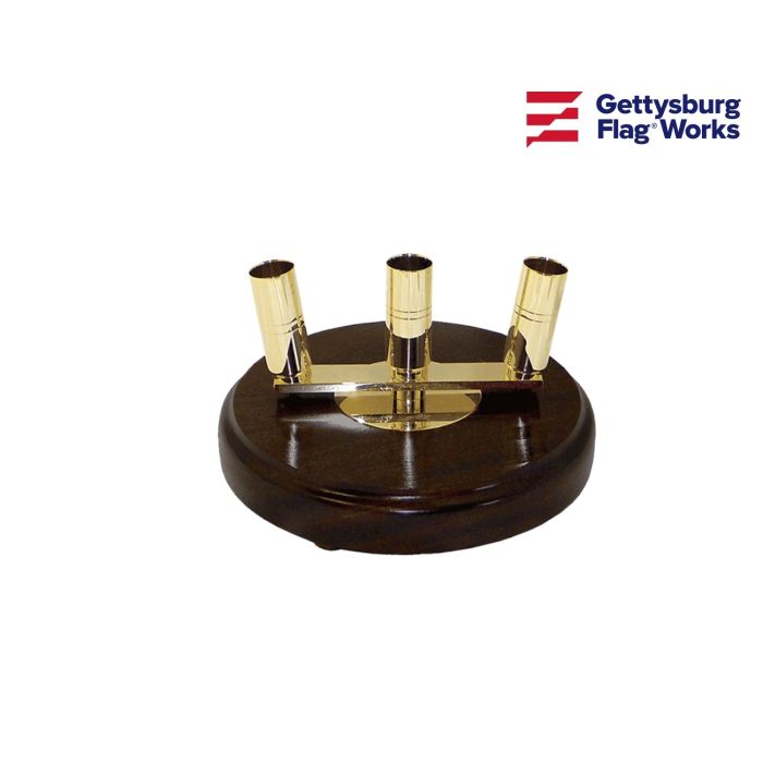 Signature Mahogany Floor Stand Three Hole