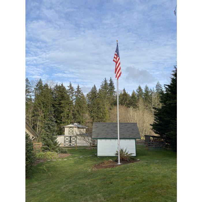 Easy order aluminum 35' flagpole 