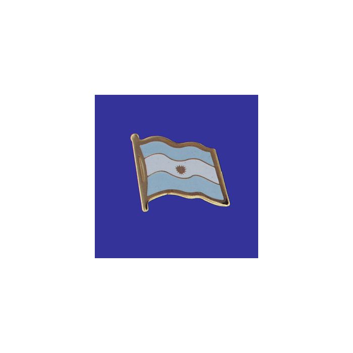 Argentina (seal design) Lapel Pin (Single Waving Flag)