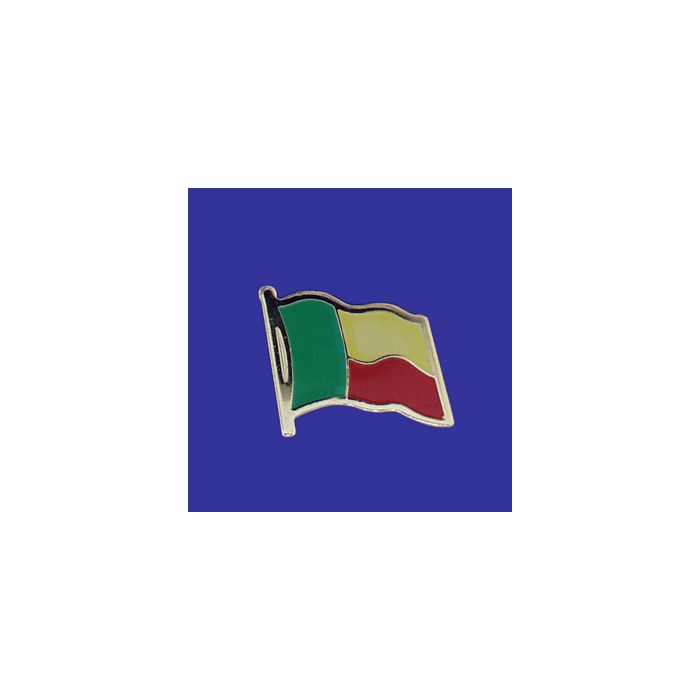 Benin Lapel Pin (Single Waving Flag)