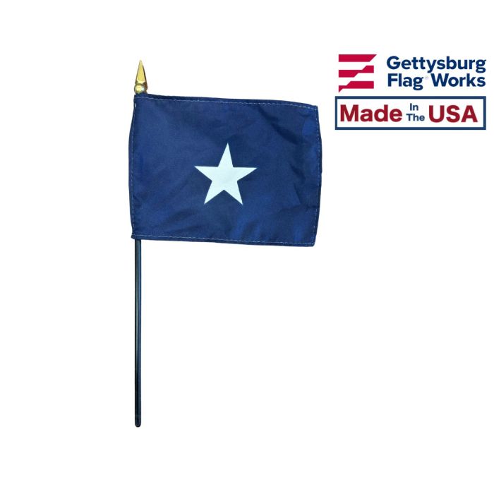 Bonnie Blue stick flag by Gettysburg Flag Works Made in the USA